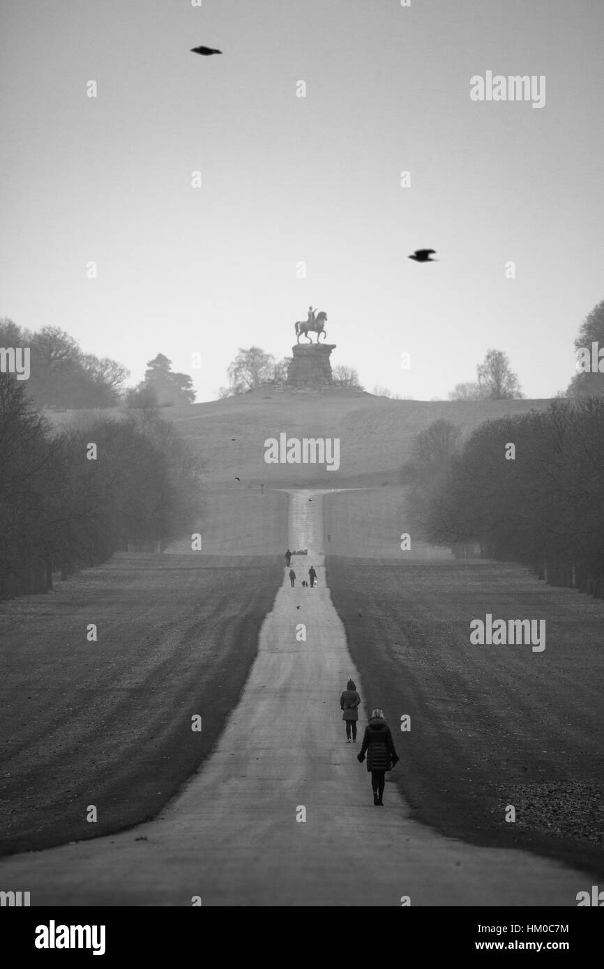 Lunga passeggiata, Windsor Foto Stock