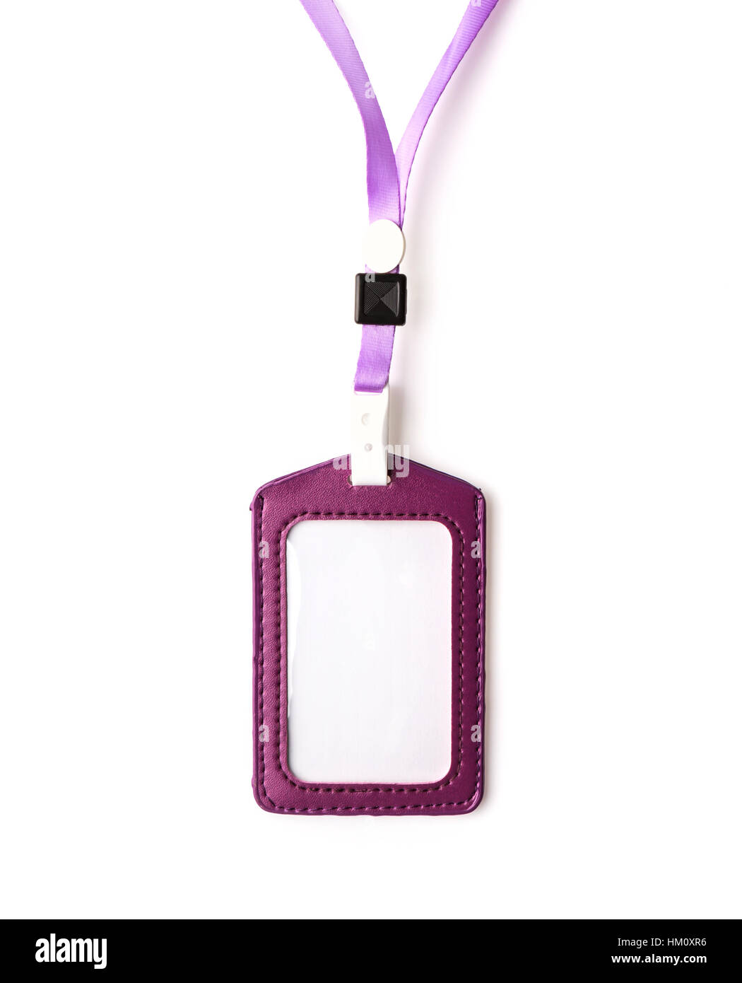In pelle Tag Nome Foto Stock