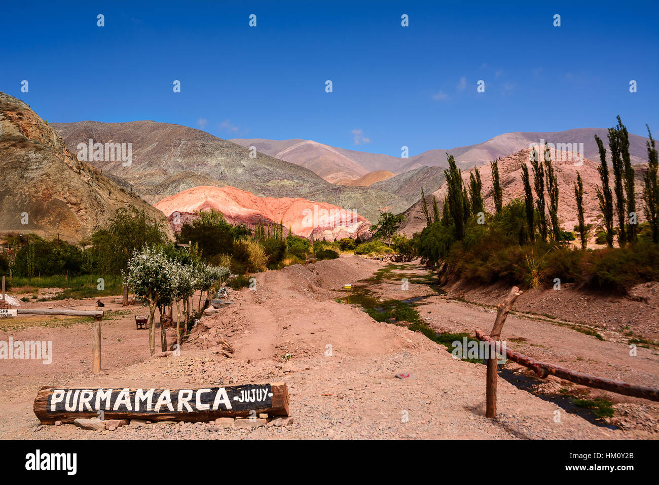 Colle di sette colori in Purmamarca (Argentina) Foto Stock