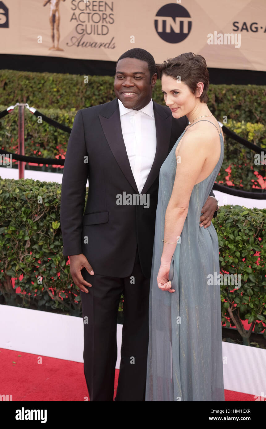 Los Angeles, Stati Uniti d'America. 29 gen, 2017. Attore Sam Richardson assiste il XXIII Incontro annuale Screen Actors Guild Awards presso lo Shrine Auditorium di Los Angeles, California. Credito: Ringo Chiu/ZUMA filo/Alamy Live News Foto Stock