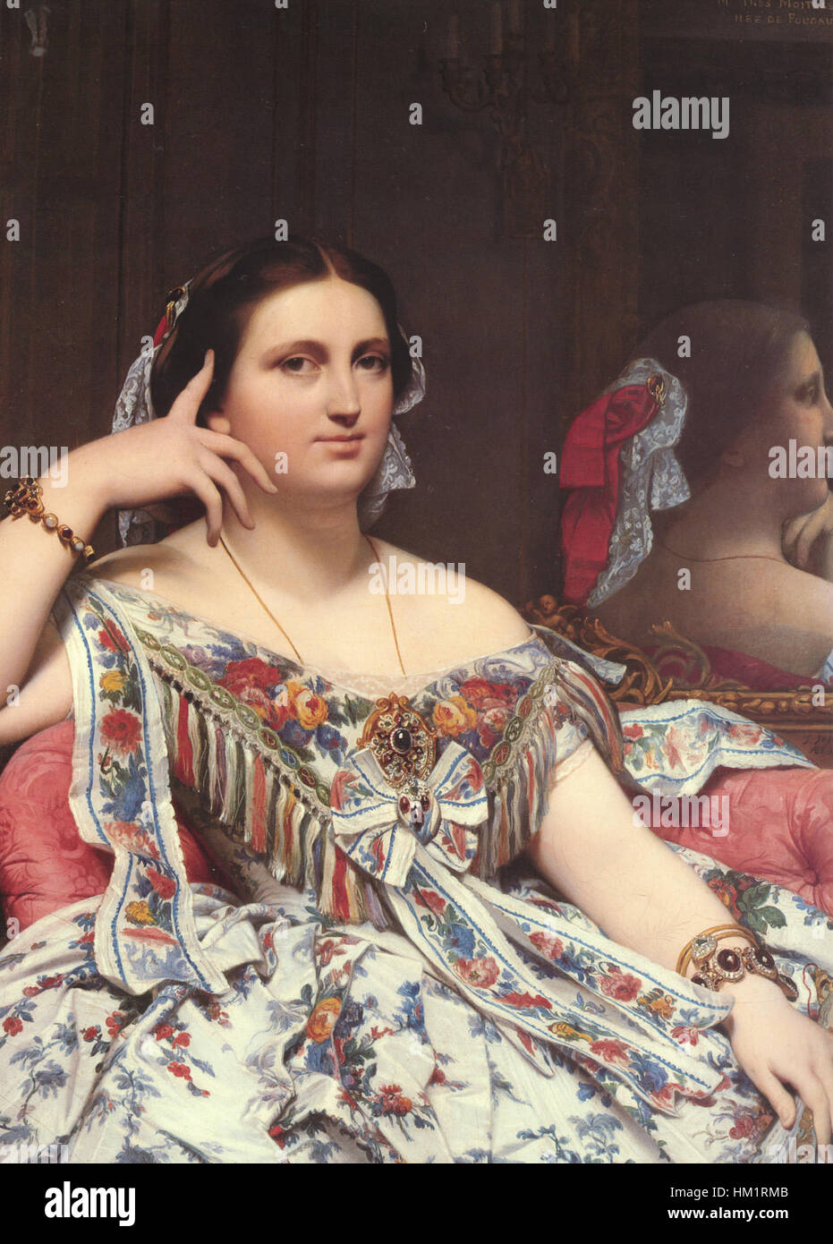 Jean Auguste Dominique Ingres madame Paolo-sigisbert moitessier dettaglio Foto Stock