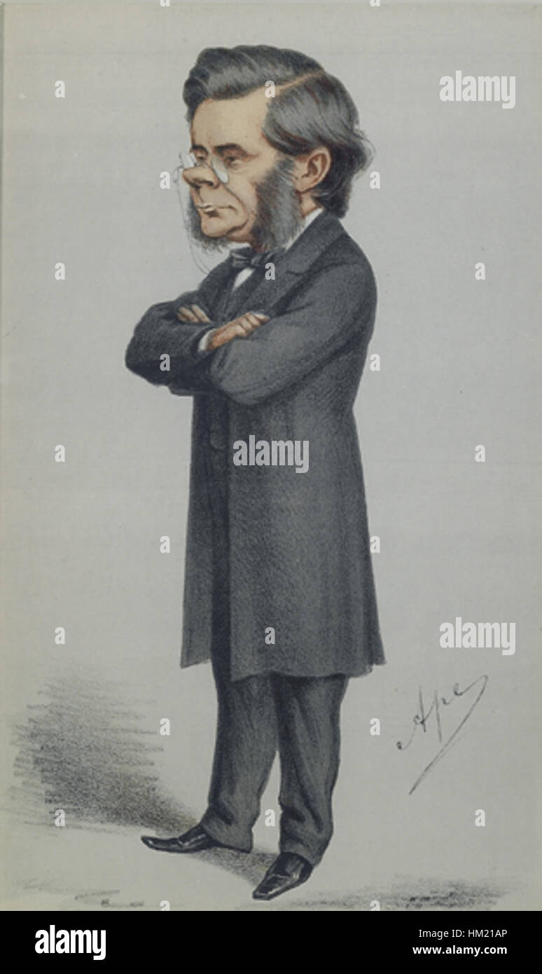 TH Huxley caricatura Foto Stock