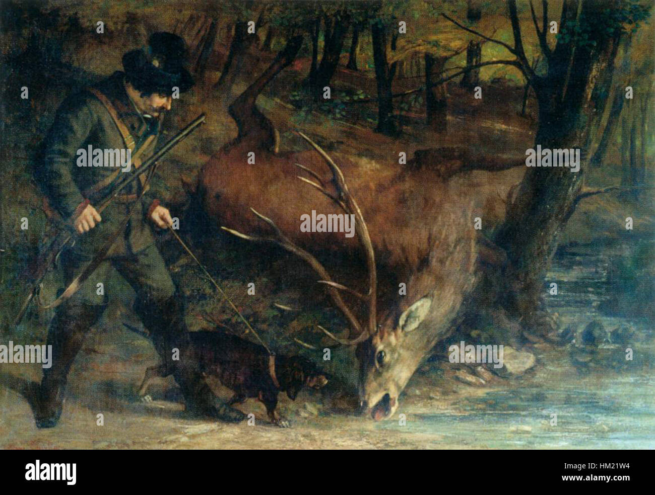 Il dipinto di Gustave Courbet "The German Huntsman" è un ritratto sorprendente di un uomo in abiti da caccia tradizionali, che sottolinea il realismo e il dettaglio per cui Courbet era noto. Il lavoro evidenzia l’attenzione di Courbet sulla presenza fisica e sui ruoli sociali degli individui, catturando l’essenza della vita rurale nell’Europa del XIX secolo. Il dipinto riflette il suo impegno per il naturalismo e la rappresentazione non idealizzata. Foto Stock Il dipinto di Gustave Courbet "The German Huntsman" è un ritratto sorprendente di un uomo in abiti da caccia tradizionali, che sottolinea il realismo e il dettaglio per cui Courbet era noto. Il lavoro evidenzia l’attenzione di Courbet sulla presenza fisica e sui ruoli sociali degli individui, catturando l’essenza della vita rurale nell’Europa del XIX secolo. Il dipinto riflette il suo impegno per il naturalismo e la rappresentazione non idealizzata. Foto Stock