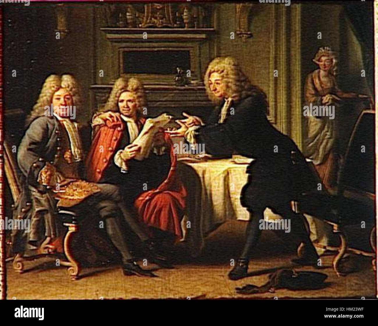 *Maison d'Auteuil* di Jacques Autreau raffigura una bella casa nel quartiere Auteuil di Parigi. Conosciuta per la sua elegante composizione, questa opera cattura sia la bellezza architettonica che il fascino tranquillo delle residenze francesi del XVIII secolo. Foto Stock