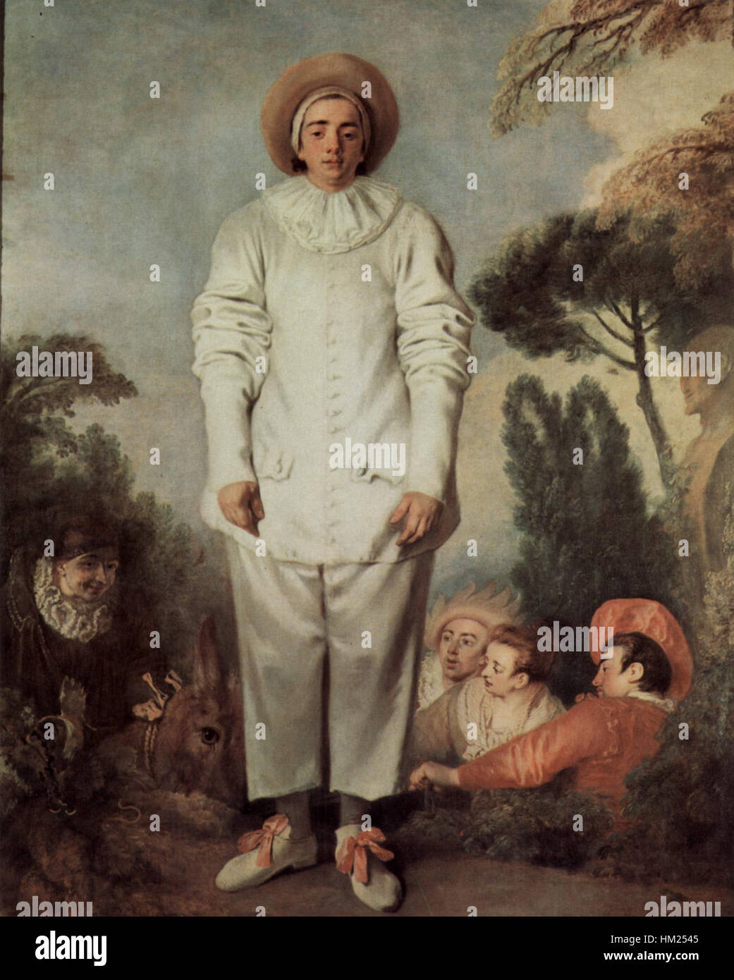 Jean-Antoine Watteau - Pierrot, dit autrefois Gilles Foto Stock