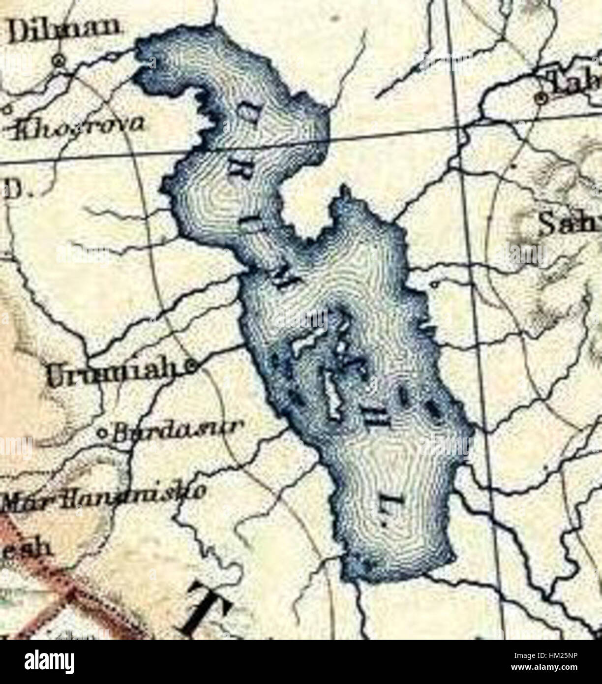 Un dipinto del 1861 di Alexander Keith Johnston, raffigurante la Turchia in Asia e in Transcaucasia, catturando le caratteristiche storiche e geografiche della regione. Foto Stock