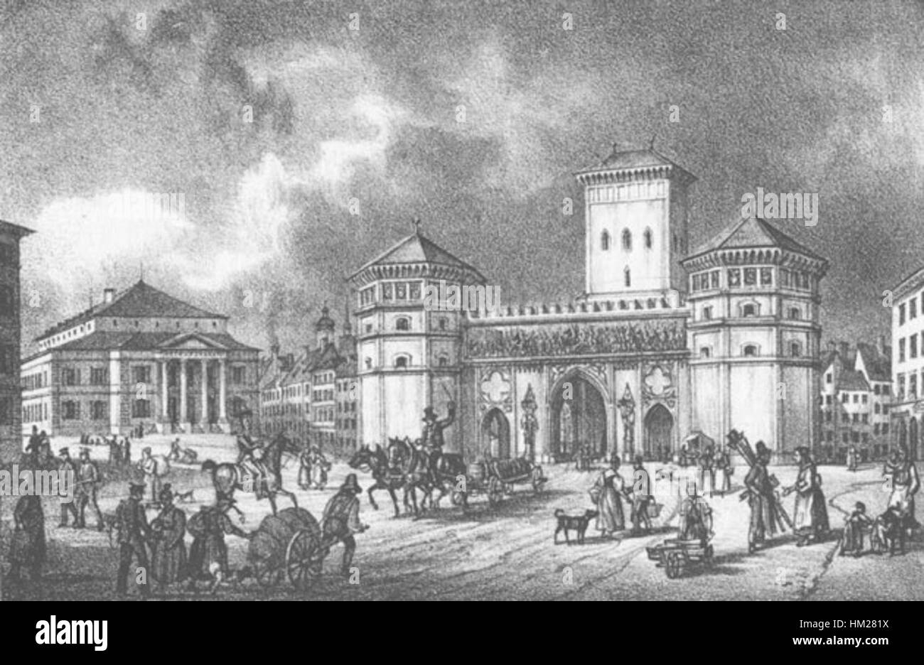 Un'opera artistica, KG 009 6, che mostra vari media come pittura, schizzi e stampe, che riflettono stili storici e antichi adatti per gallerie o mostre museali. Foto Stock