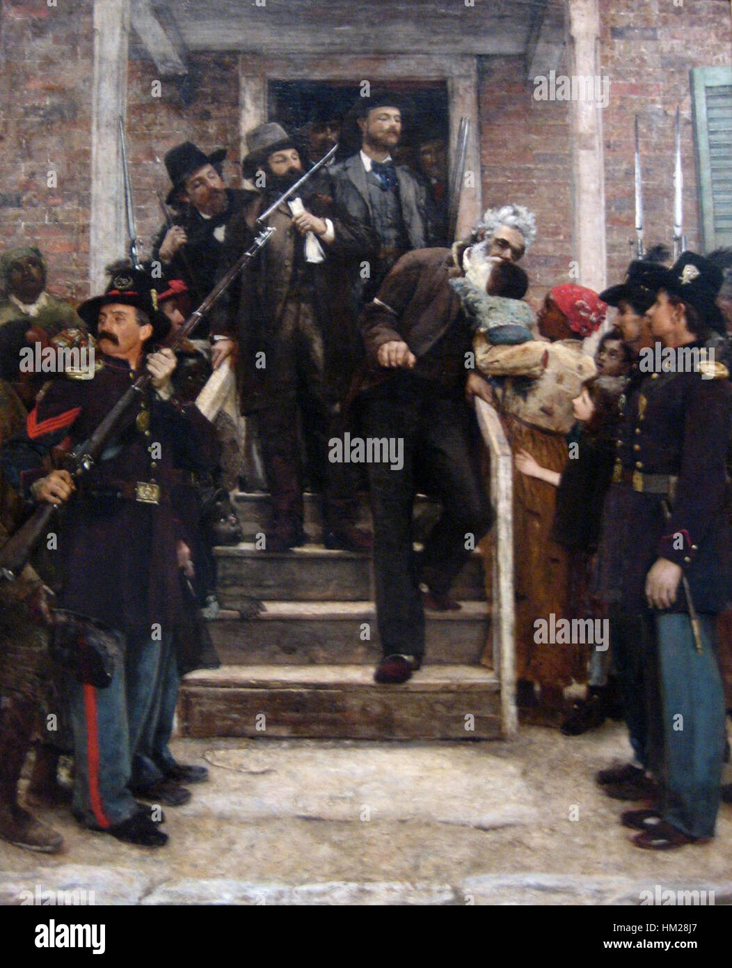 "Gli ultimi momenti della John Brown", olio su tela dipinto da Thomas Hovenden Foto Stock