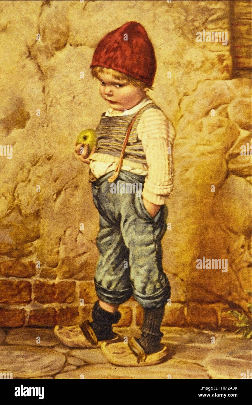 Il dipinto di Wilhelm Kaulbach "Hansel" riflette la sua maestria nel ritrarre figure dettagliate ed espressive. Noto per i suoi soggetti storici e allegorici, il lavoro di Kaulbach è celebrato per la sua precisione tecnica e la profondità emotiva. Foto Stock