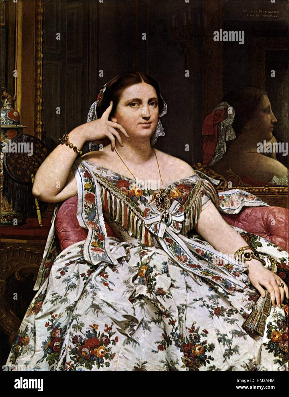 Jean Auguste Dominique Ingres - Madame Moitessier - WGA11853 Foto Stock