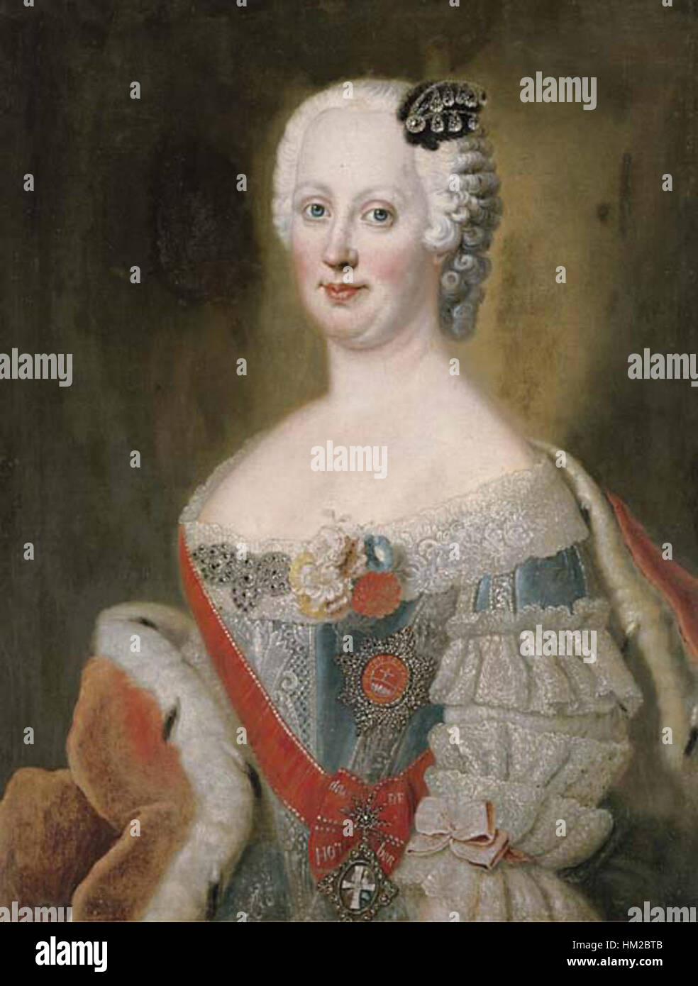 Johanna Elisabeth di Holstein-Gottorp (Podstanitsky raccolta) Foto Stock