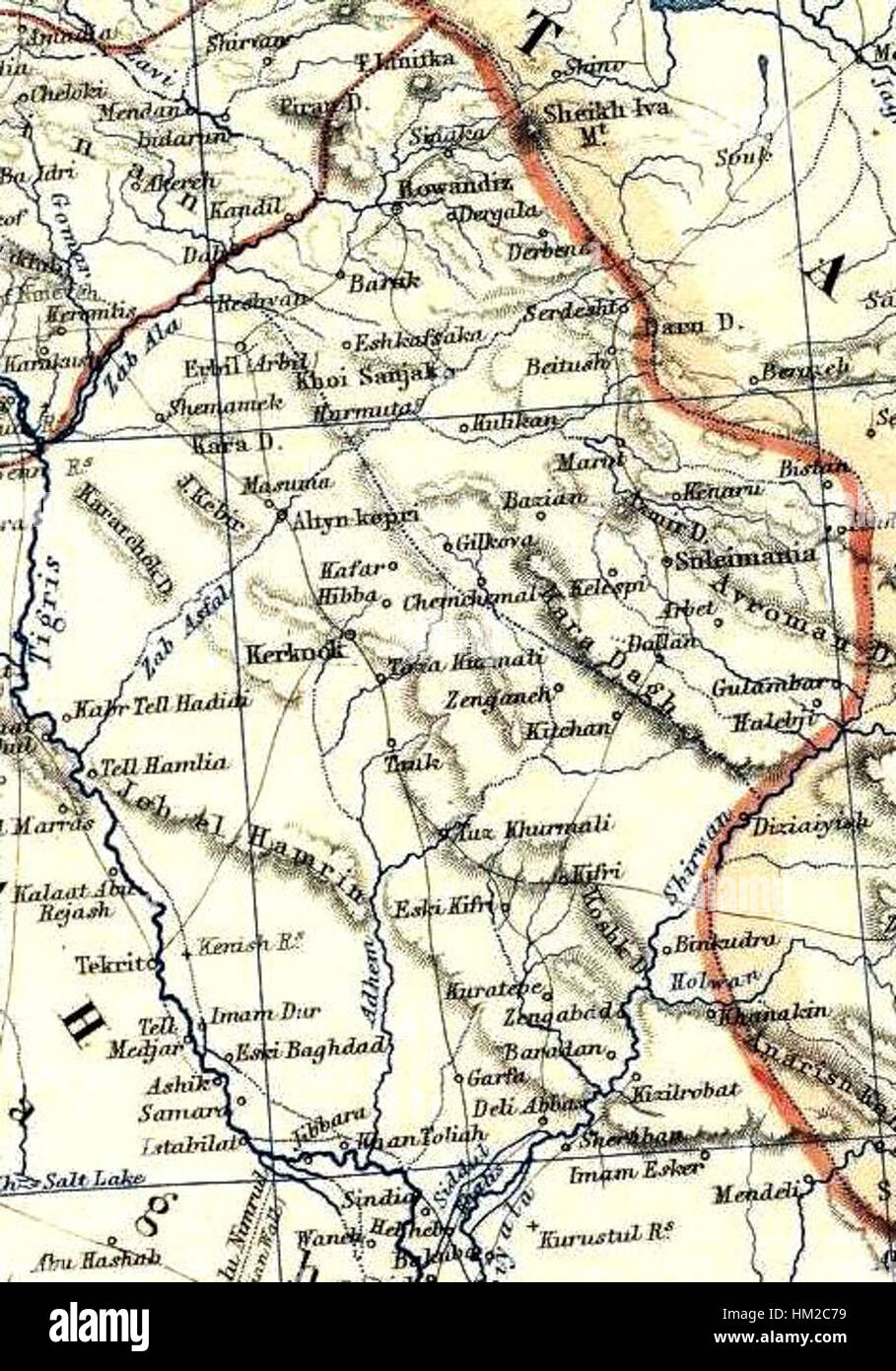 Johnston, Alexander Keith (1804-1871). La Turchia in Asia, la Transcaucasia. 1861 (GEB) Foto Stock
