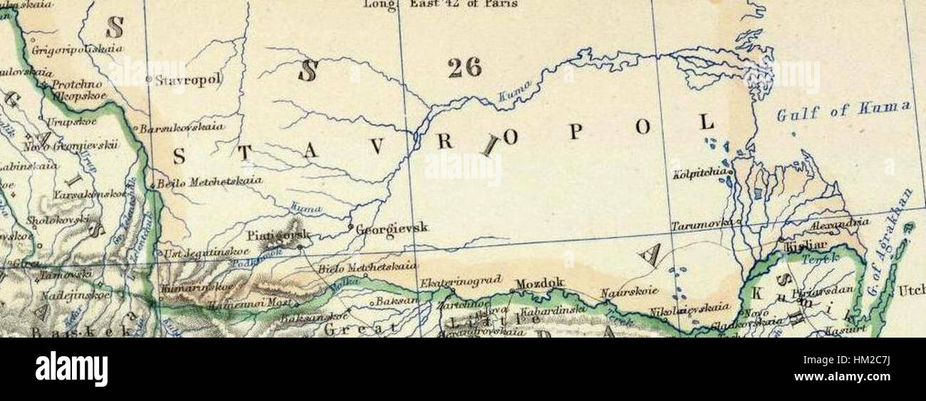 Questo dipinto del 1861 di Alexander Keith Johnston raffigura la regione della Turchia in Asia e Transcaucasia. Cattura i paesaggi storici di queste aree con ricchi dettagli e precisione. Foto Stock