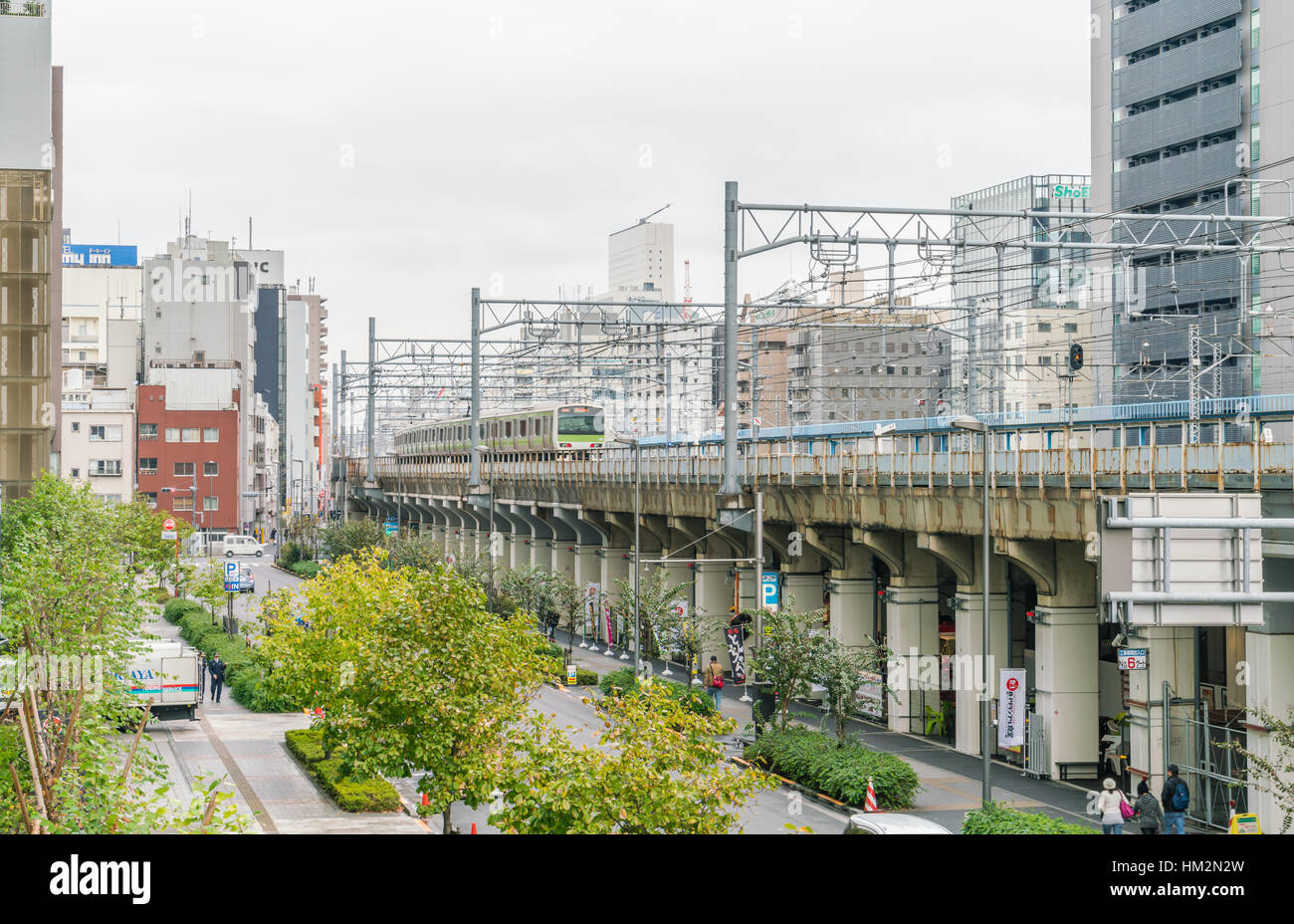 TOKYO- novembre 26 :JR Akihabara Staion il 26 novembre 2015. Si tratta di una stazione ferroviaria si trova a Tokyo nel quartiere Chiyoda di centro del famoso Akihaba Foto Stock