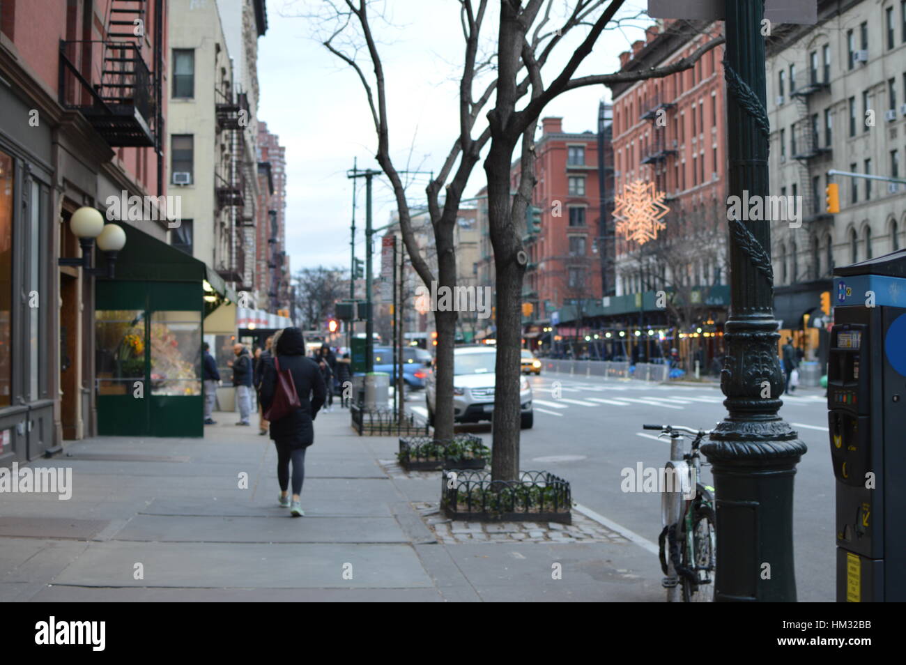 Upper West Side di New York street Foto Stock
