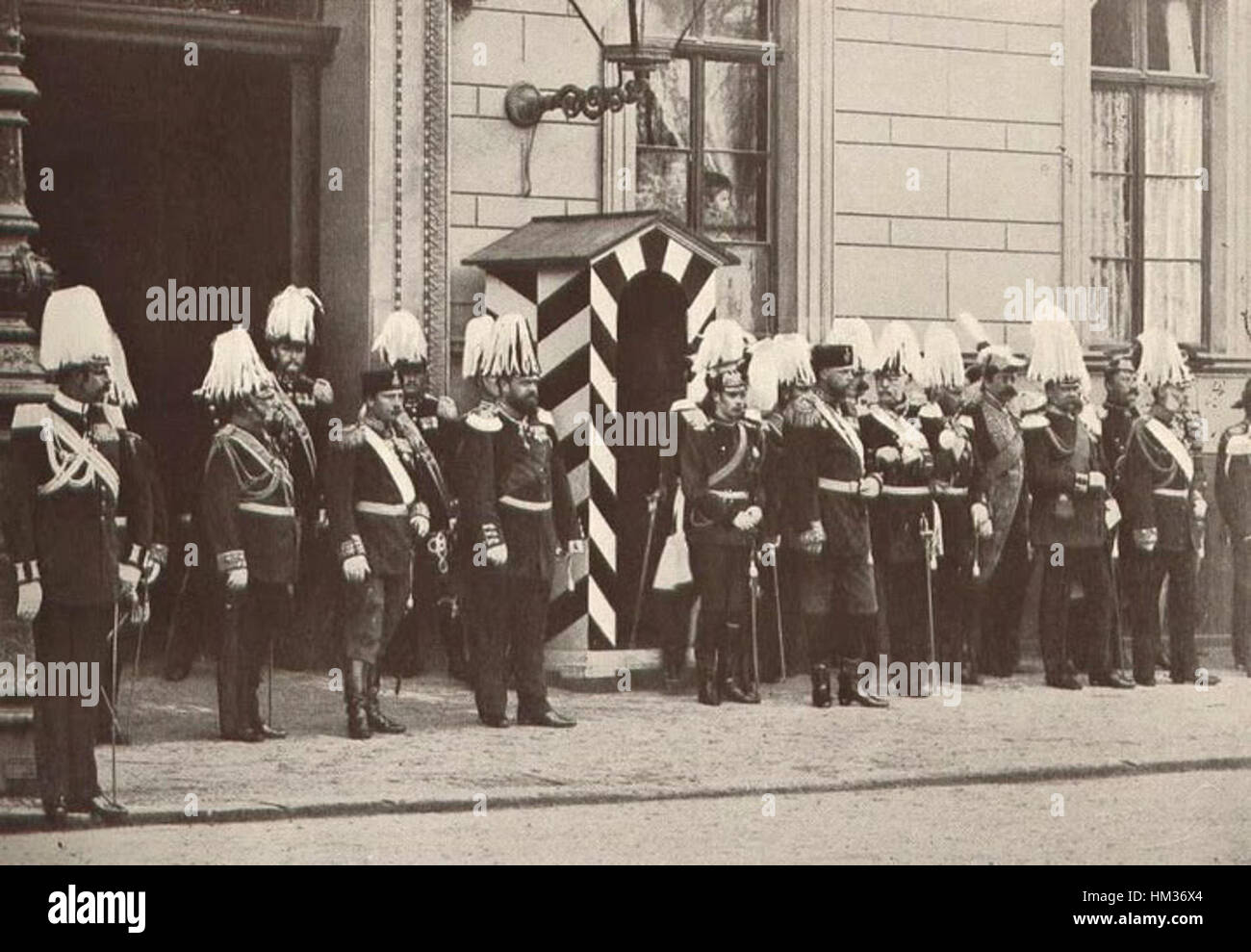Il Kaiser Guglielmo II und Zar Alessandro III Foto Stock