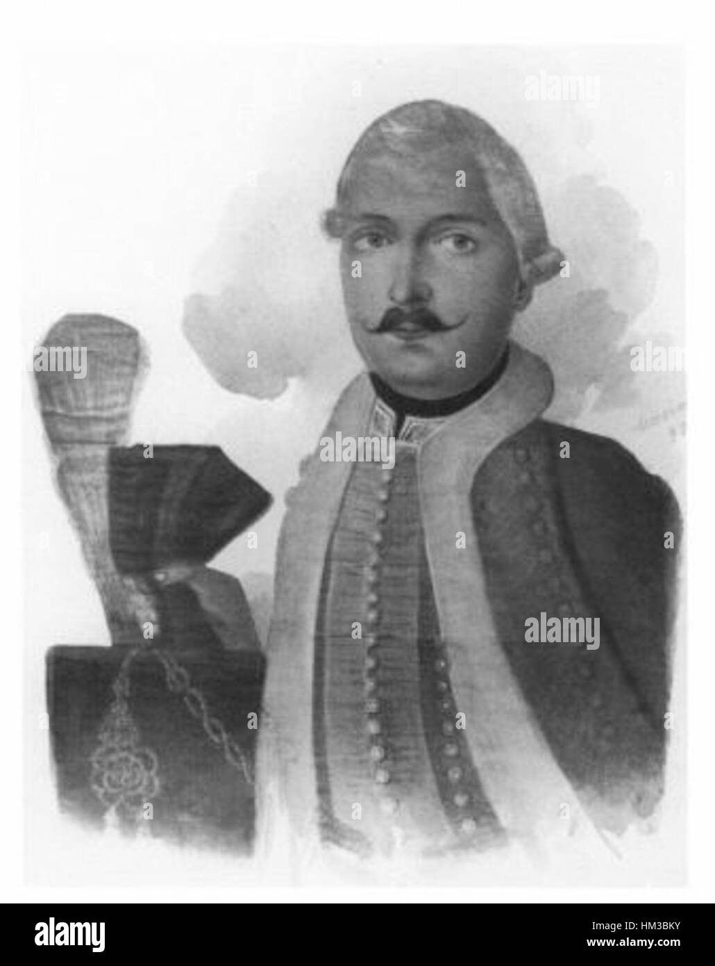 Johann Meszaros era un artista ungherese noto per le sue opere evocative e dettagliate che spesso si concentravano su temi storici e culturali. La sua arte mescola il realismo con una profondità emotiva che cattura sia l'atmosfera che il dramma delle scene che ha ritratto. Lo stile di Meszaros è una miscela di realismo e romanticismo, enfatizzando la condizione umana e le narrazioni storiche. Foto Stock