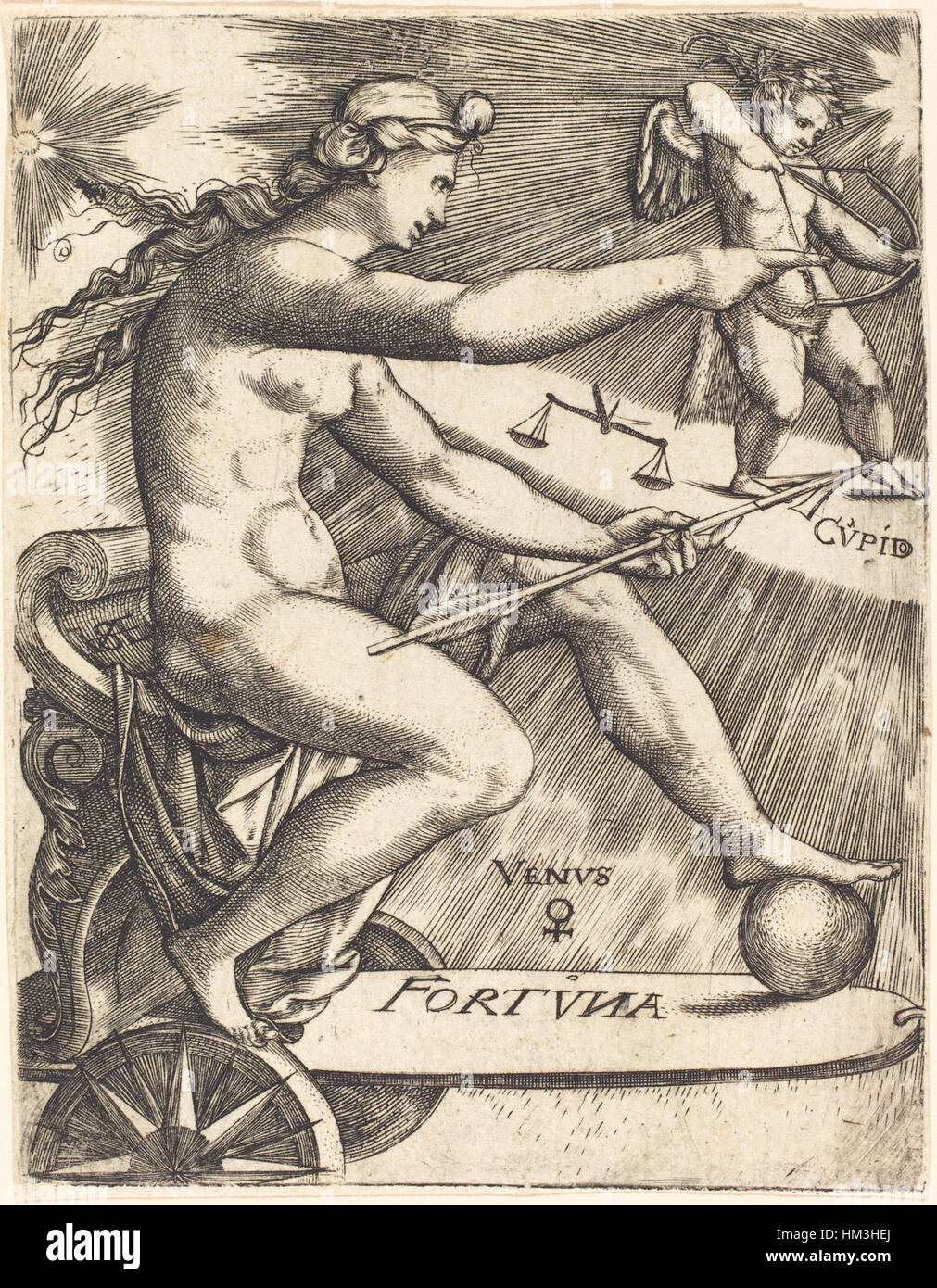 La *Venere* di Johann Ladenspelder è un dipinto del XVII secolo che ritrae la dea romana dell'amore e della bellezza. L'opera si concentra sugli attributi classici di Venere, catturando la sua eleganza e il suo significato mitologico nell'arte occidentale. Foto Stock