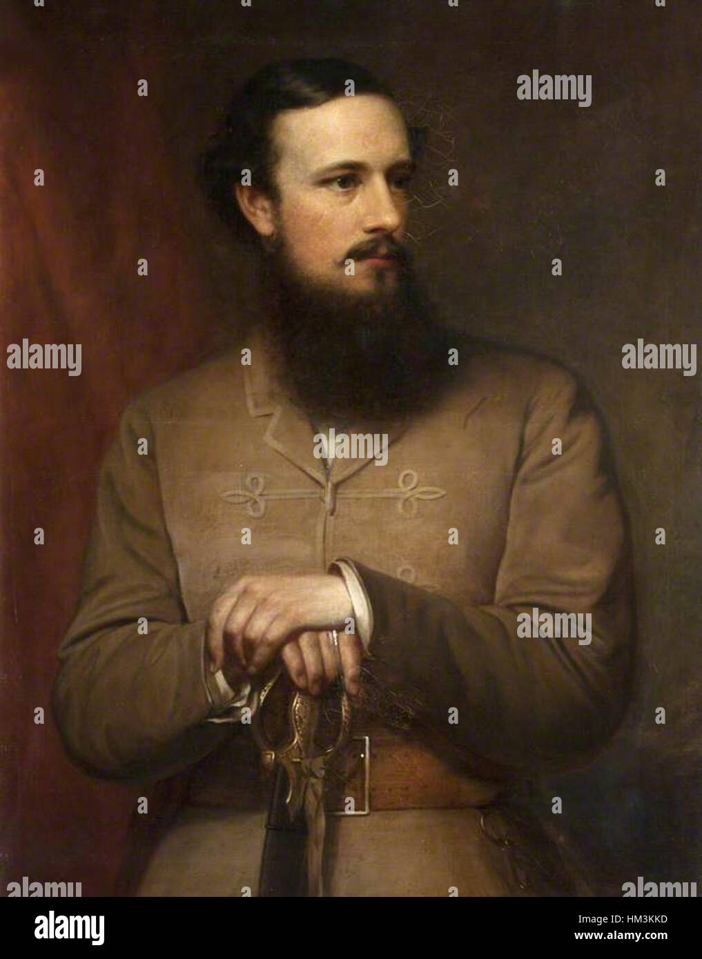 John Robert Dicksee Brigadiere Generale John Nicholson Foto Stock