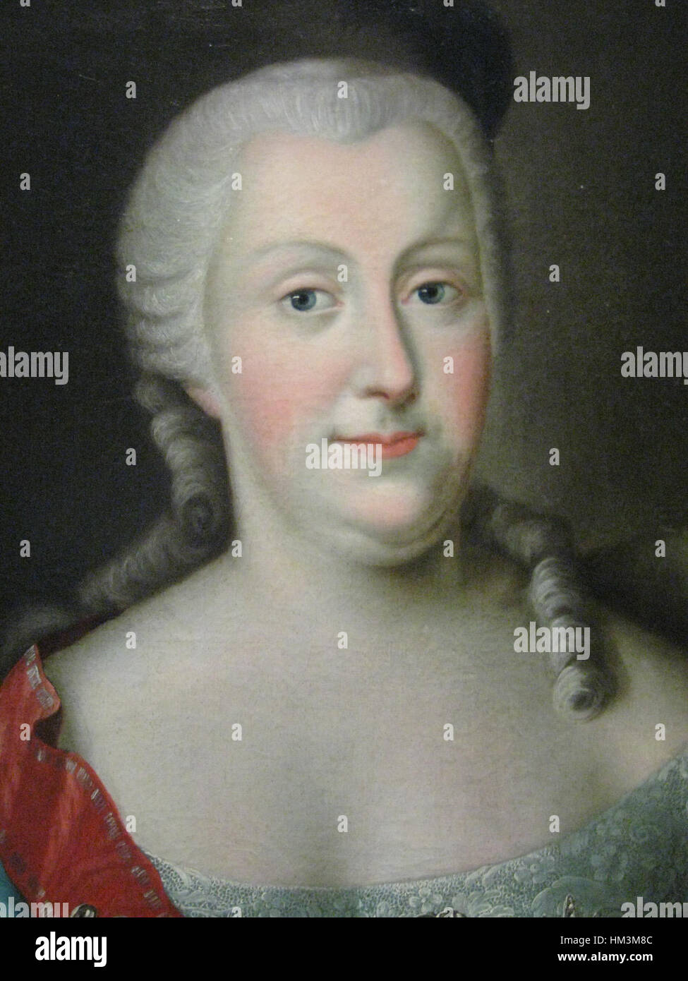 Johanna Elisabeth di Holstein-Gottorp da anonimo (GIM, 1740s) dettaglio Foto Stock