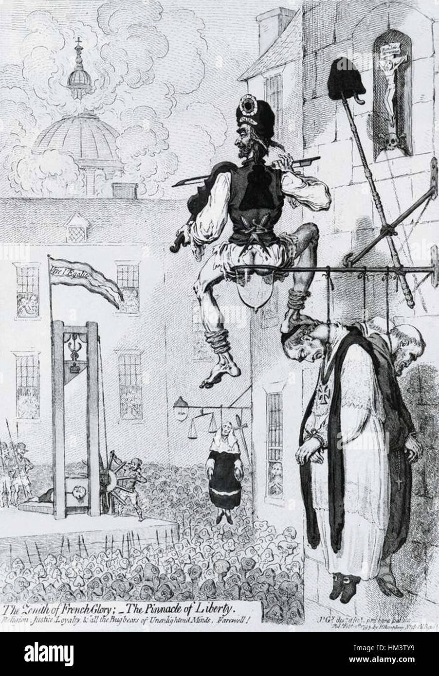 James Gillray - lo zenith del francese della gloria - WGA08996 Foto Stock
