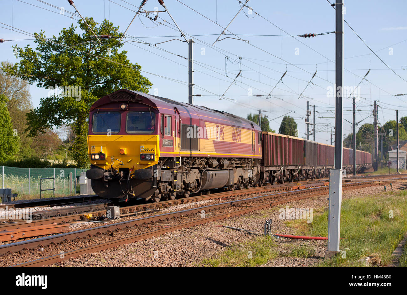 66050 capi nord con pietra si svuota al ramo Shepreth giunzione. 11 maggio 2009. Foto Stock