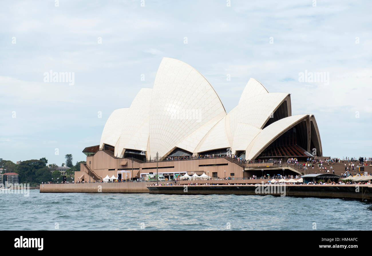 Sydney Opera House, Bennelong Point, Nuovo Galles del Sud Australia Foto Stock