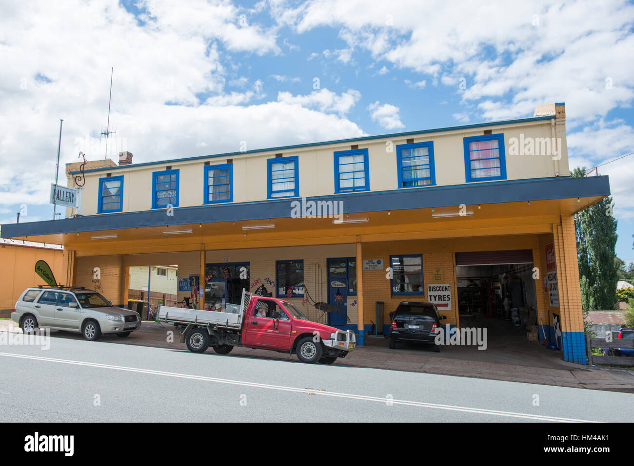 Il piccolo villaggio di Cobargo nel Nuovo Galles del Sud, Australia Foto Stock