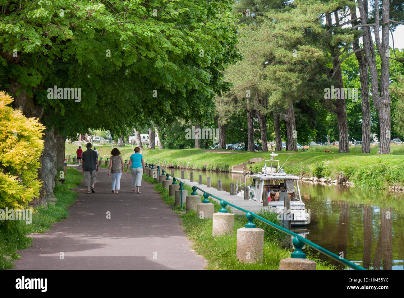 "Nantes Brest canal' Malestroit, Bretagna Francia, Foto Stock