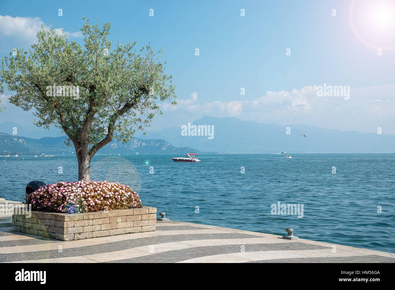 Lago di Garda Foto Stock