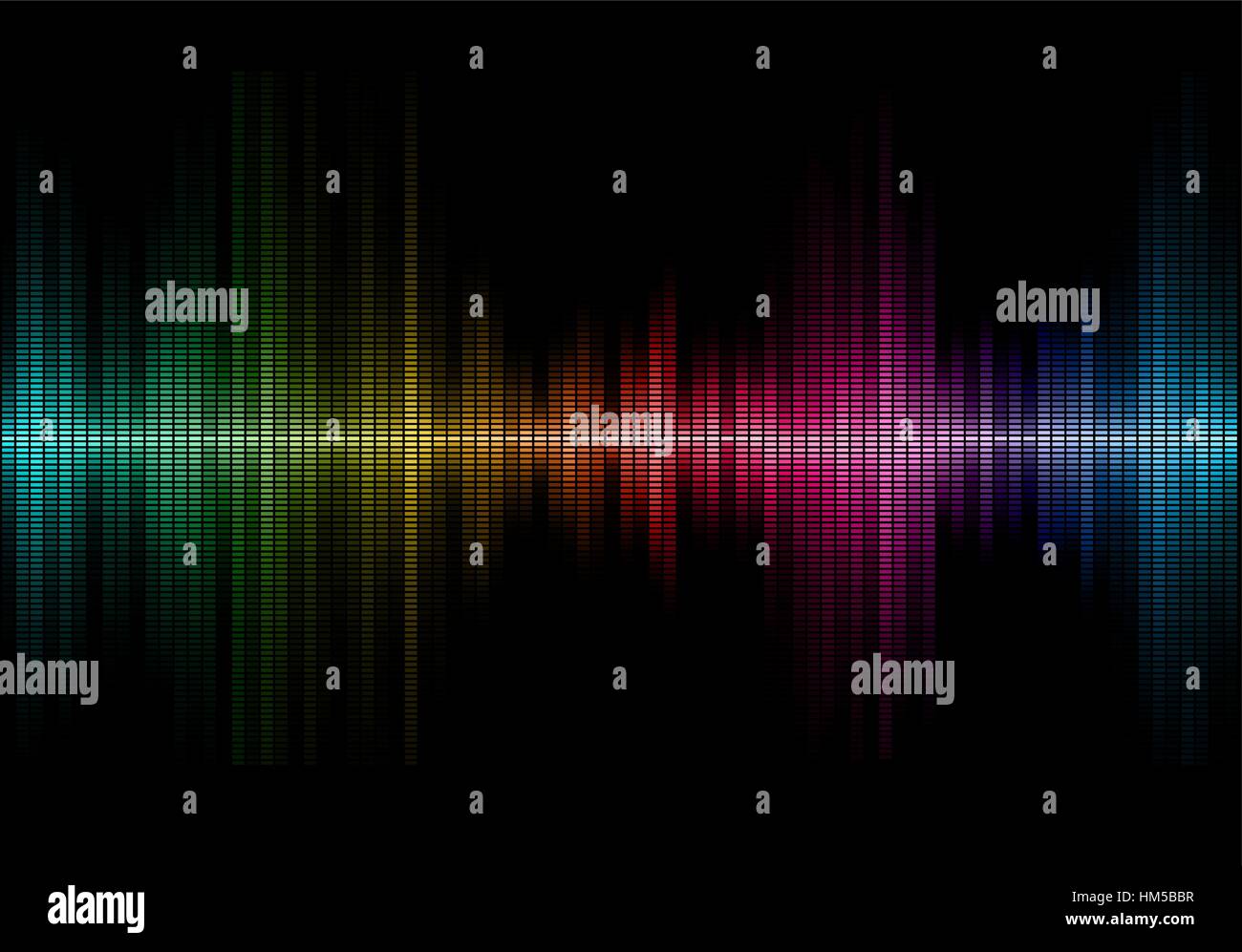 Musica onde sonore Illustrazione Vettoriale