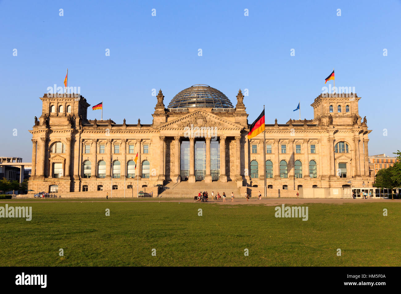 L'edificio del Reichstag a Berlino: il parlamento tedesco Foto Stock