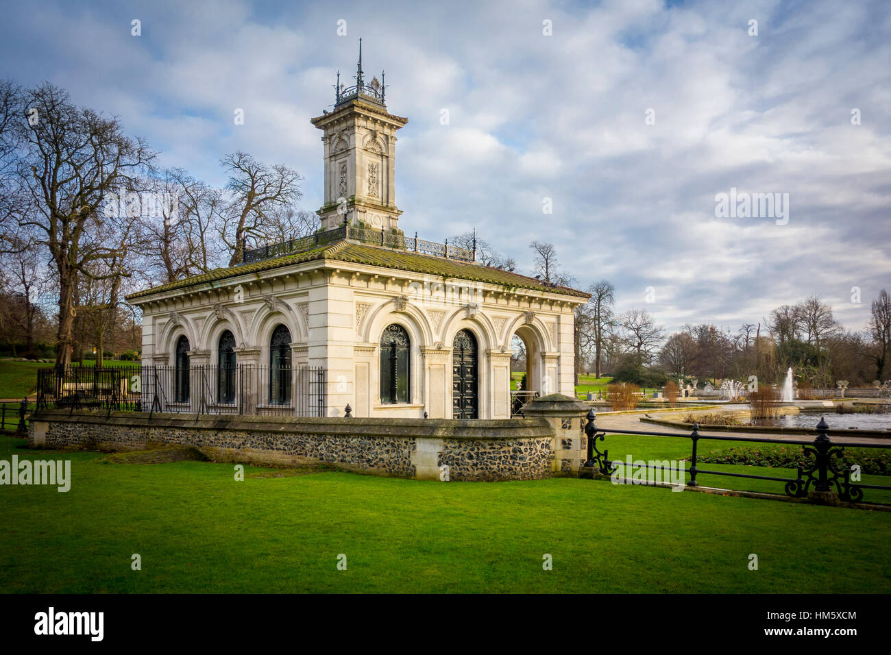 Giardini Italiani all'interno di Kensington Gardens, da un design da James Pennethorne per Prince Albert. Londra, Regno Unito Foto Stock