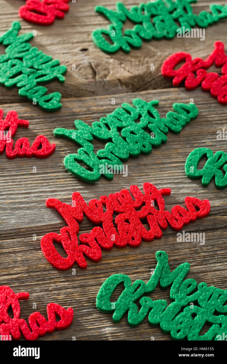 Le decorazioni di Natale Foto Stock