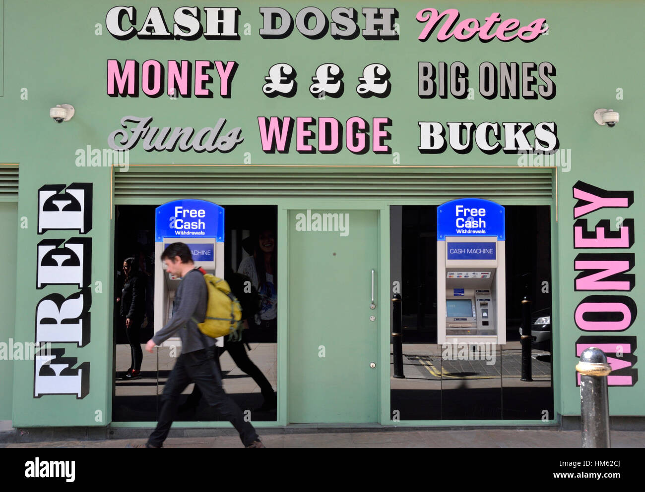 ATM Bancomat, London, Regno Unito Foto Stock