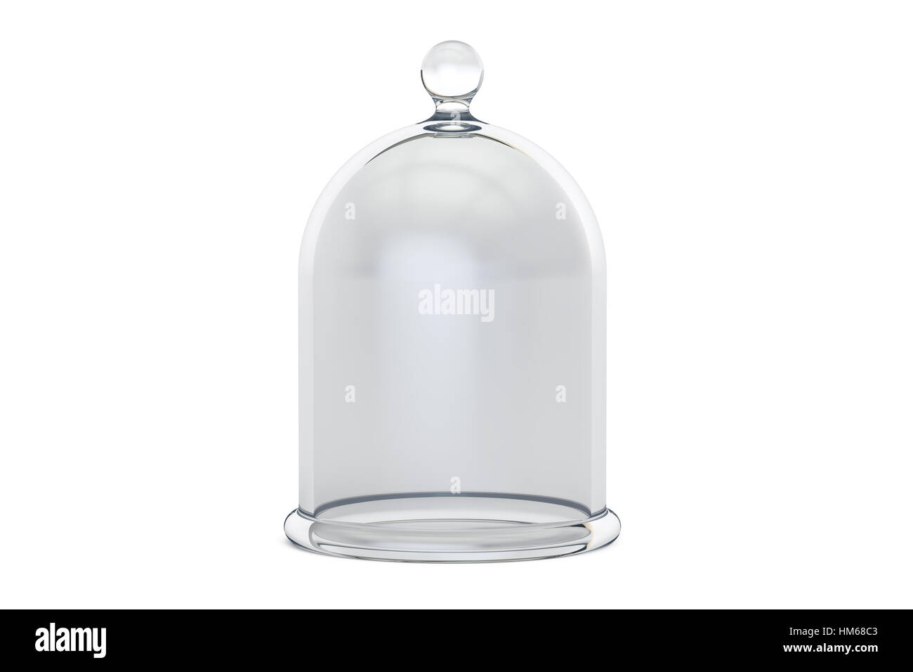 Campana di vetro o la Campana, 3D rendering isolati su sfondo bianco Foto  stock - Alamy