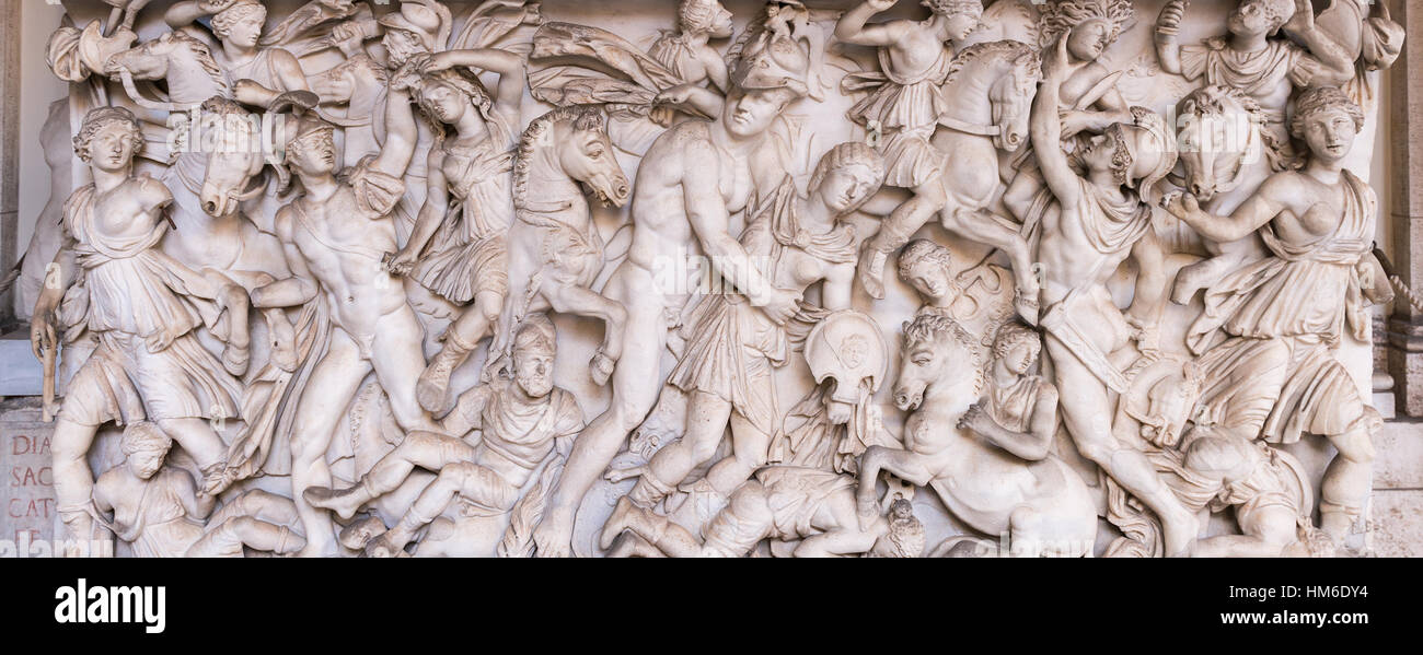 Il vecchio rilievo romano, Roma - Italia Foto Stock