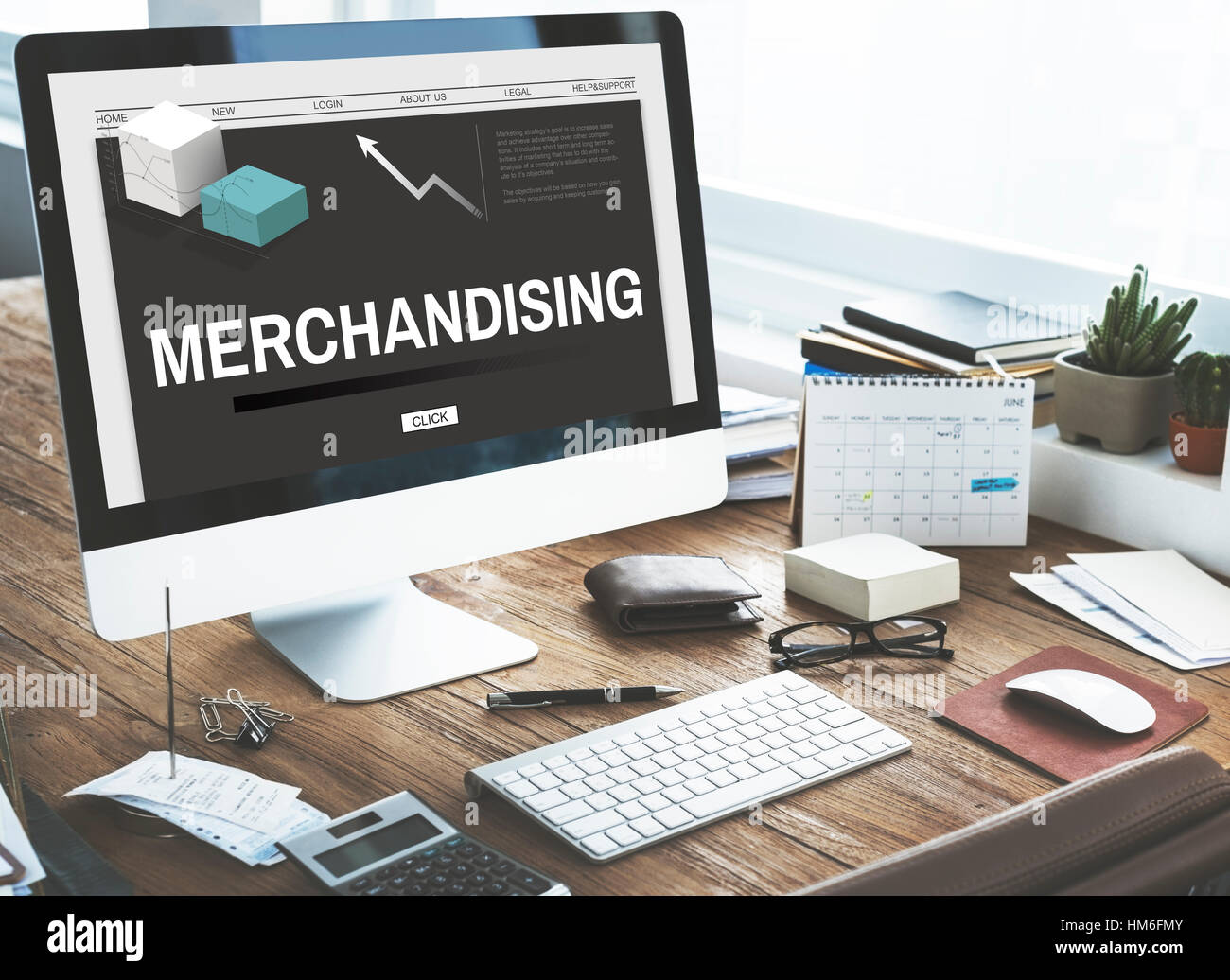 Merchandising strategia di trading Development Concept Foto Stock