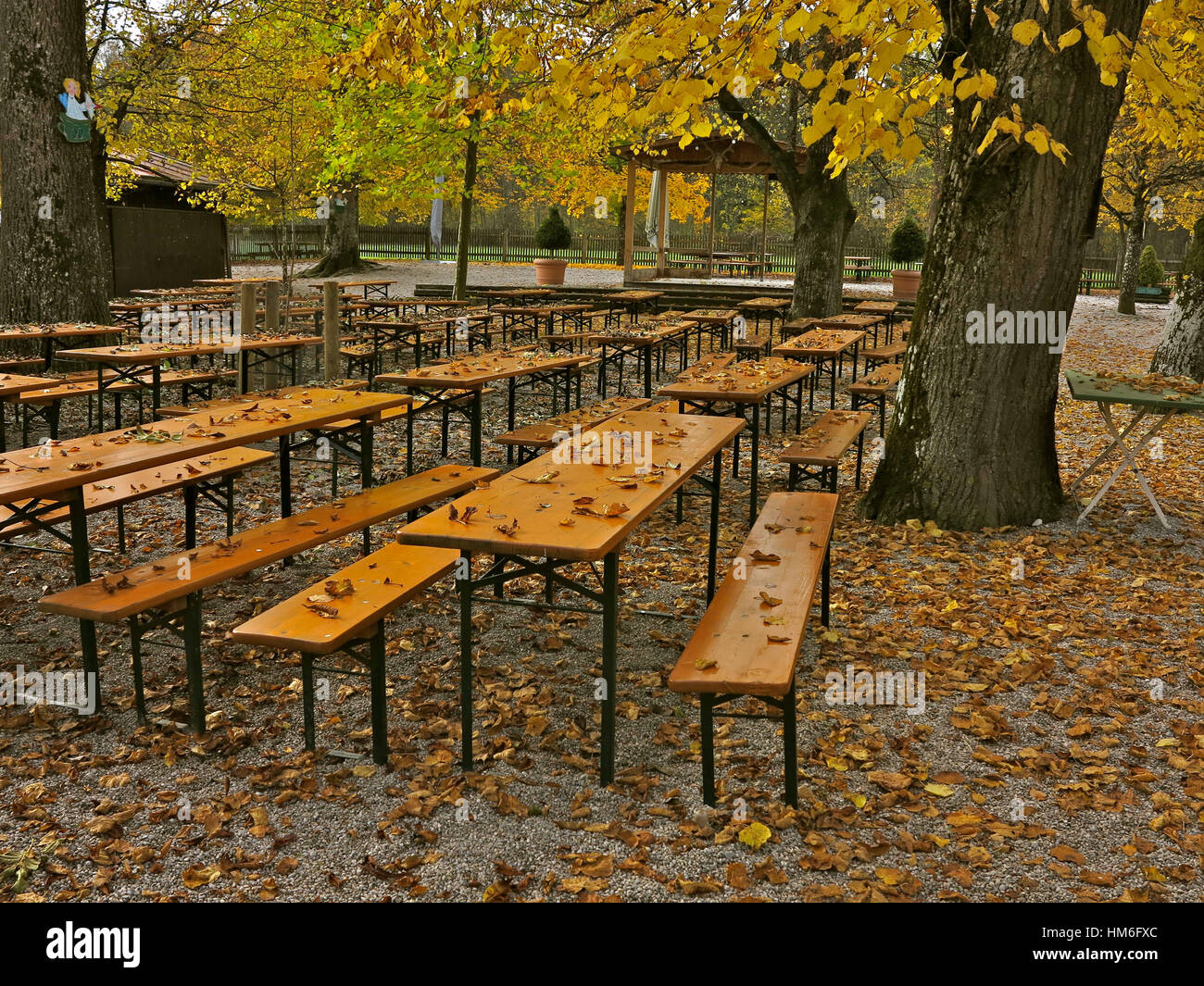 In Germania, "Forsthaus Kasten'' vicino Stockdorf nel Forstenrieder Park, Baviera, Baviera, il finale di stagione Foto Stock