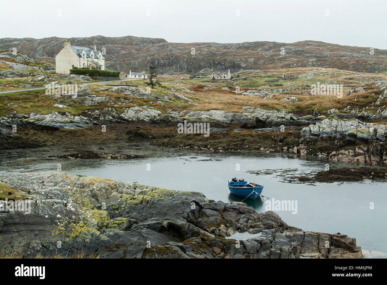 Ingresso sul Golden Road, South Harris, Ebridi Esterne Foto Stock