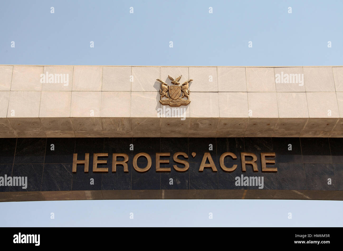 Eroi Acro Memoriale di guerra in Namibia Foto Stock