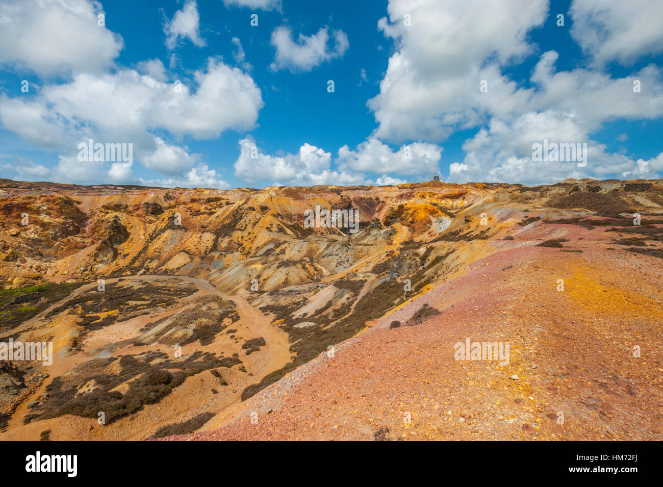 Parys montagna miniera di rame nei pressi di Amlwch Anglesey. Foto Stock