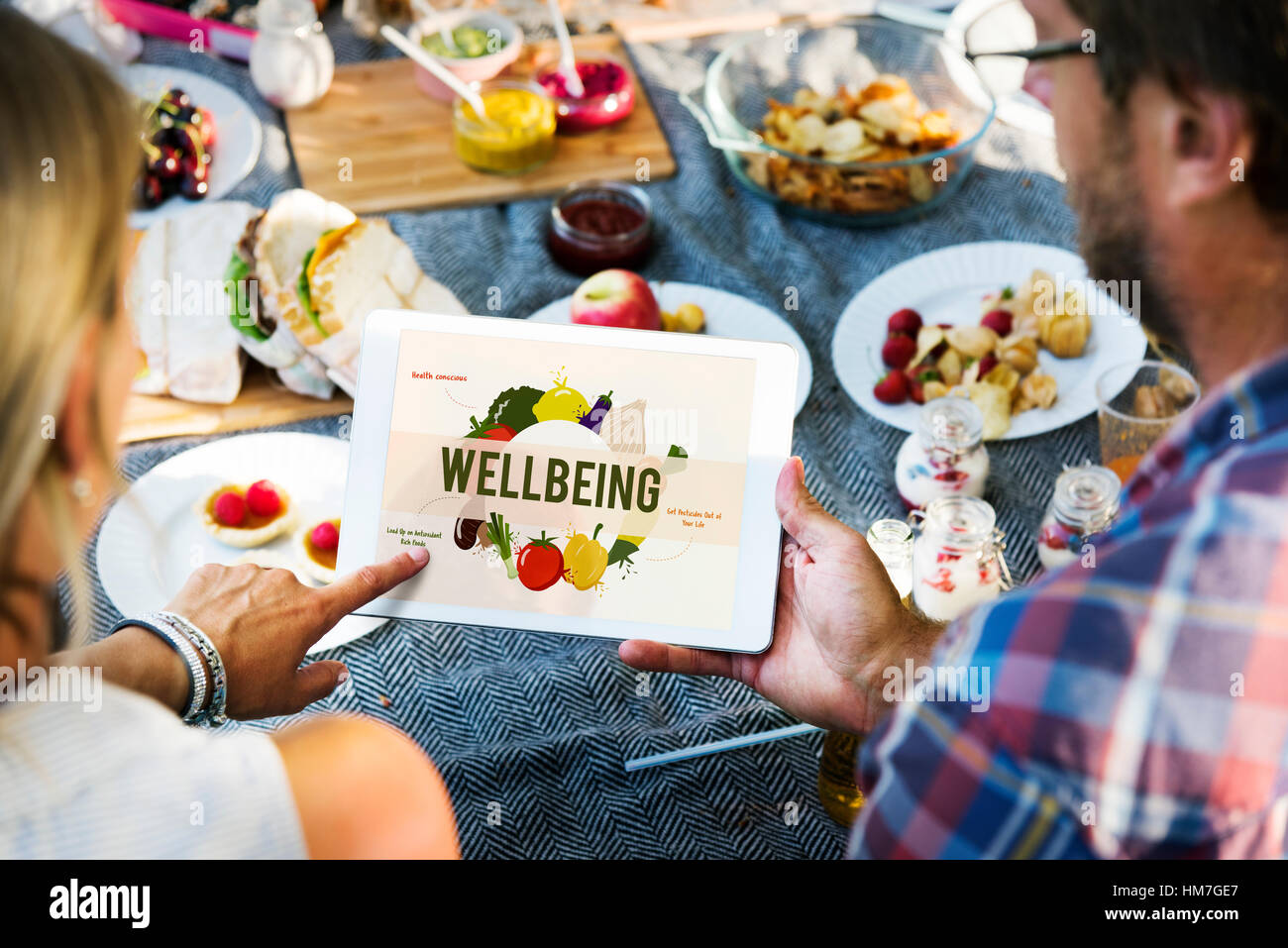 Mangiare sano cibo concetto di nutrizione Foto Stock