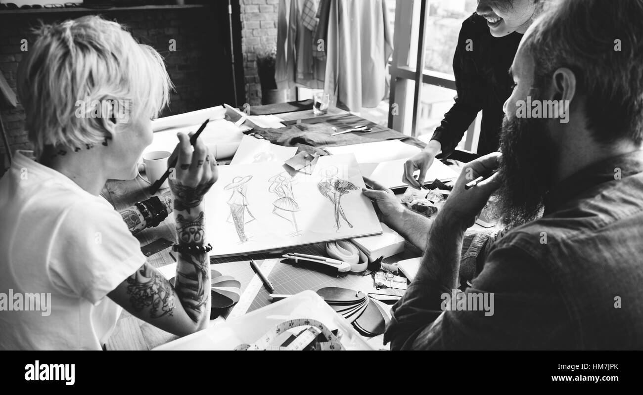 Creative Design vestire moda Concetto elegante Foto Stock