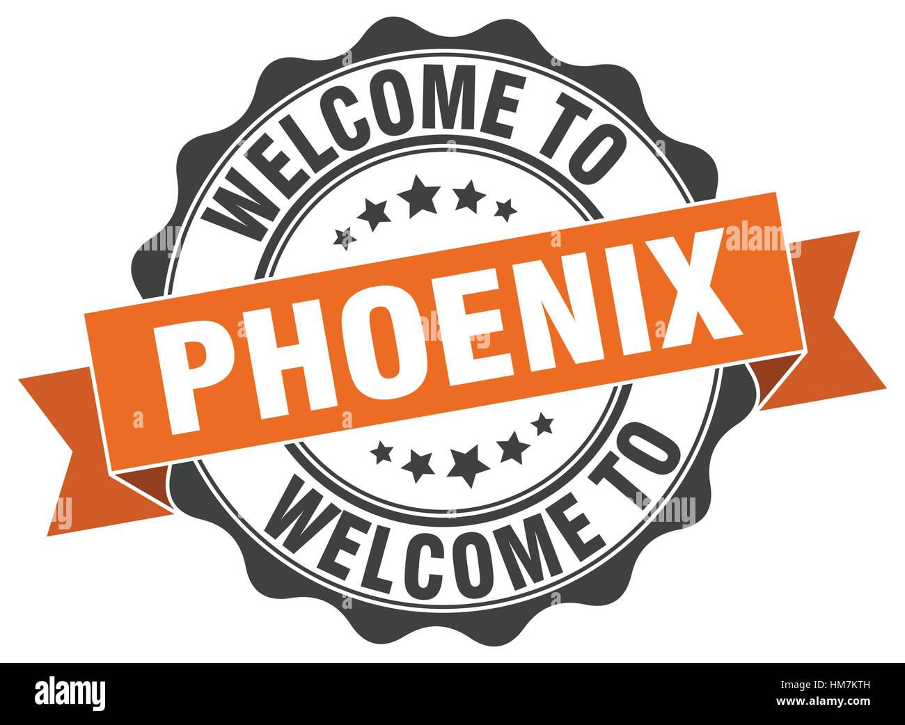 Phoenix round della guarnizione a nastro Illustrazione Vettoriale