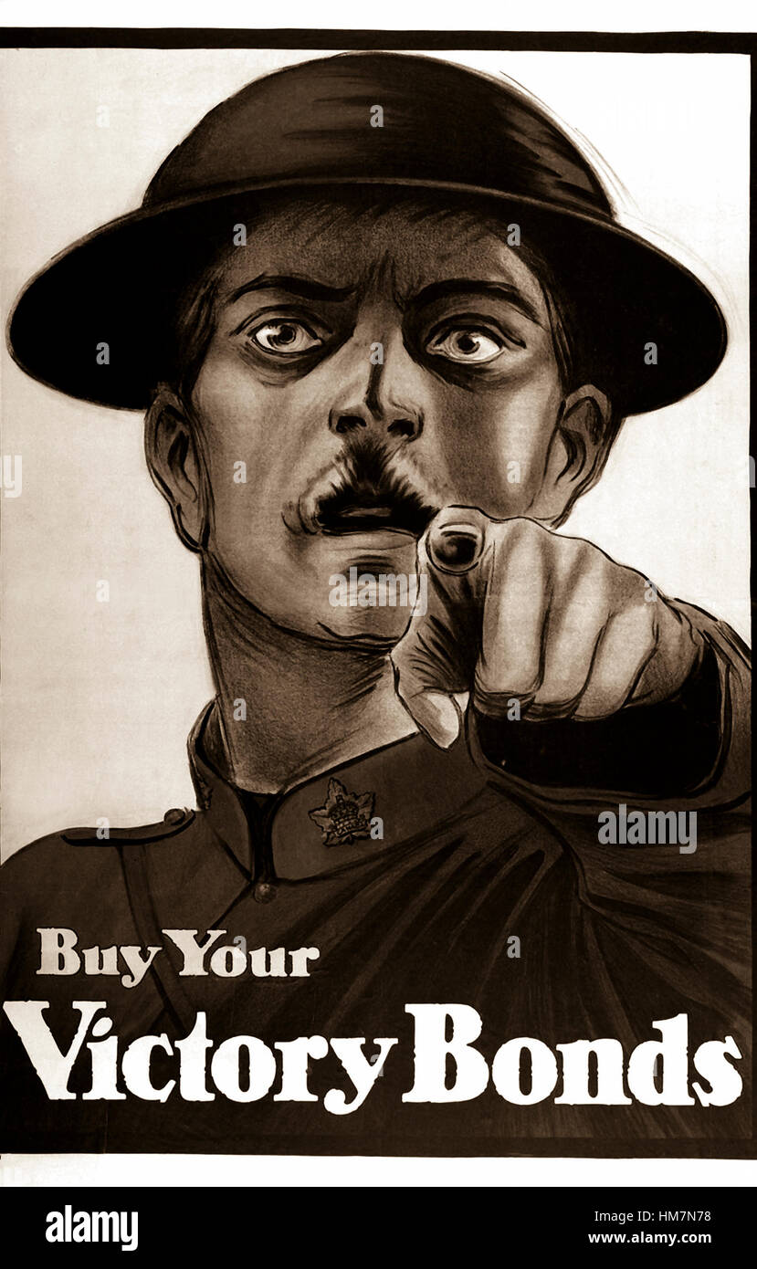 Acquista la tua vittoria legami. Ca. 1917. Poster a colori. Rilasciato dalla vittoria Comitato Bond, Ottawa, Canada. (Ufficio di record navale e biblioteca) Data esatta Shot sconosciuto Foto Stock