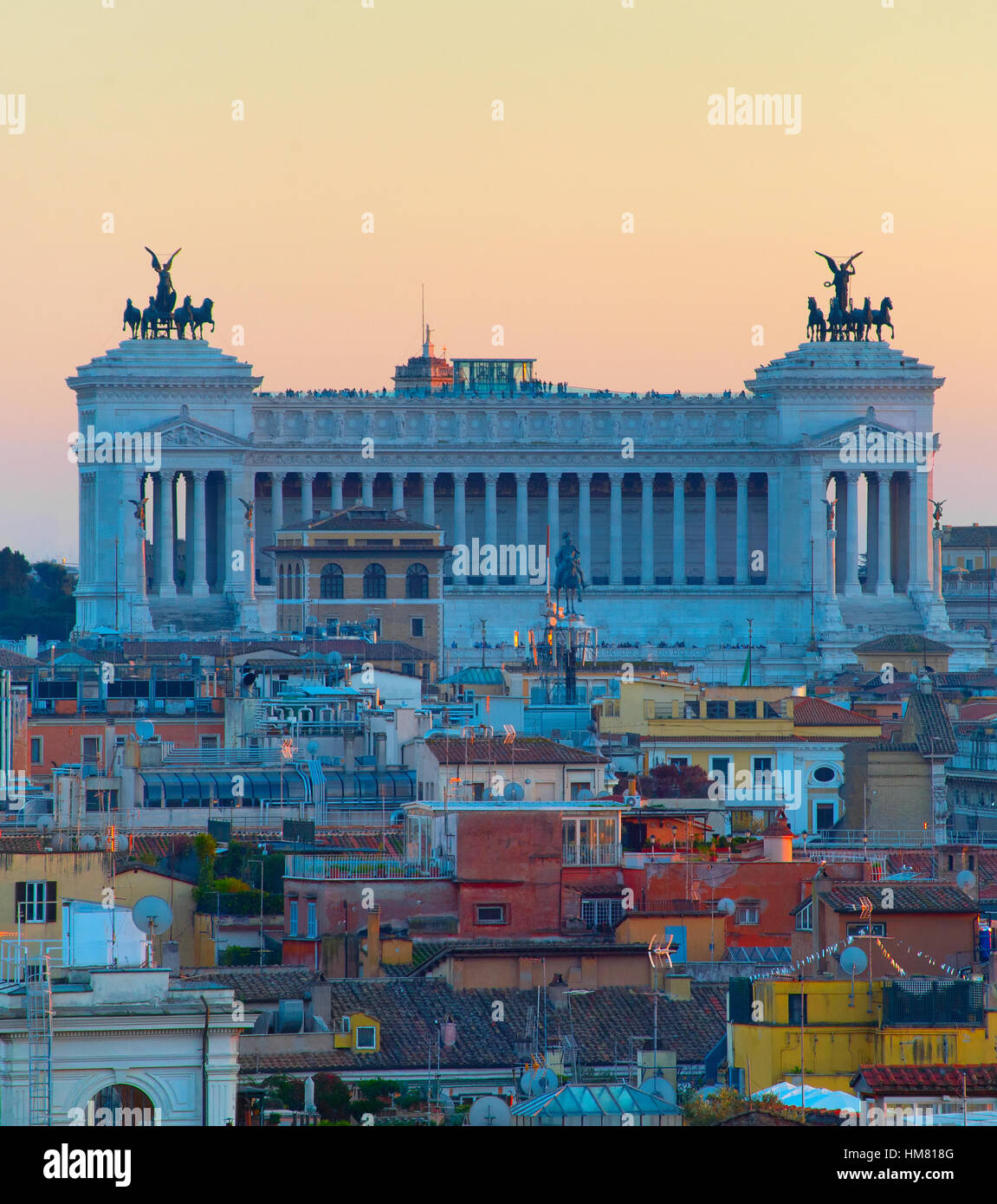 Architettura di Roma. Italia Foto Stock