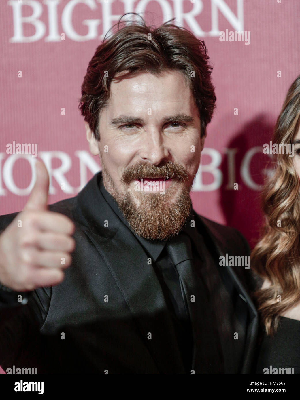 Christian Bale arriva a 2016 Palm Springs International Film Festival di gala del 2 gennaio 2016 in Palm Springs, California. Foto di Francesco Specker Foto Stock