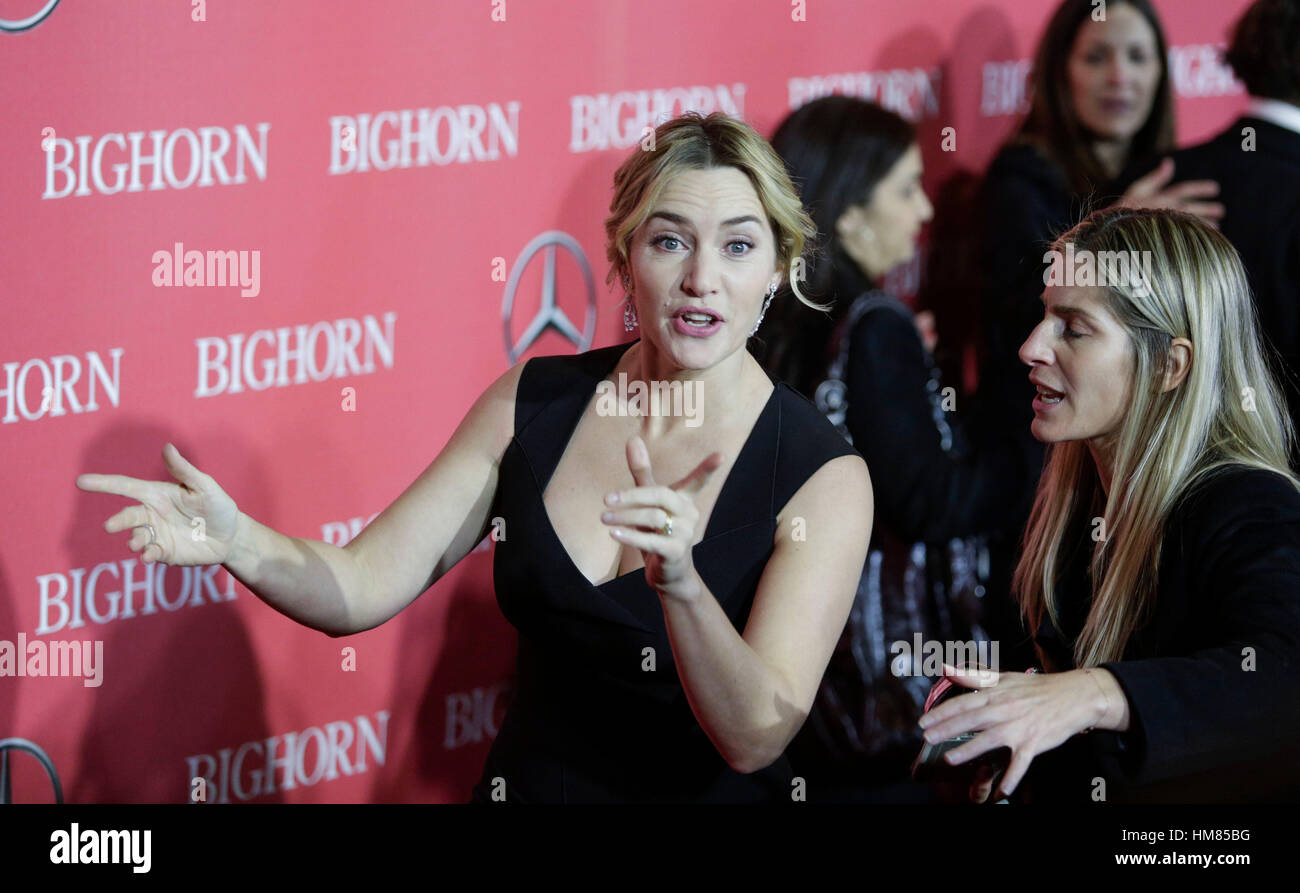 Kate Winslet arriva a 2016 Palm Springs International Film Festival di gala del 2 gennaio 2016 in Palm Springs, California. Foto di Francesco Specker Foto Stock