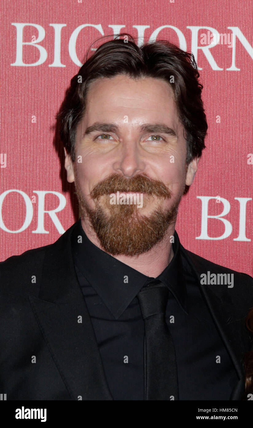 Christian Bale arriva a 2016 Palm Springs International Film Festival di gala del 2 gennaio 2016 in Palm Springs, California. Foto di Francesco Specker Foto Stock